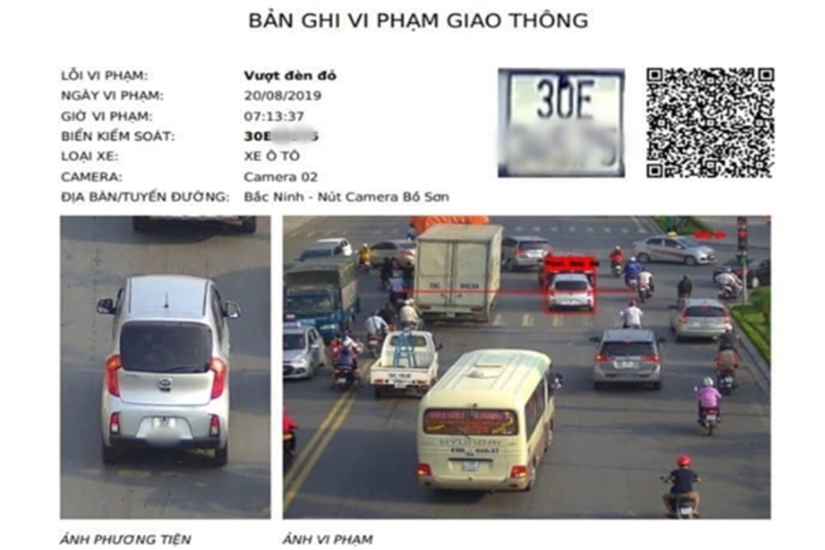 camera phat nguoi vuot den do nop phat tu 18 trieu dong den 22 trieu dong Camera phạt nguội vượt đèn đỏ nộp phạt từ 18 triệu đồng đến 22 triệu đồng