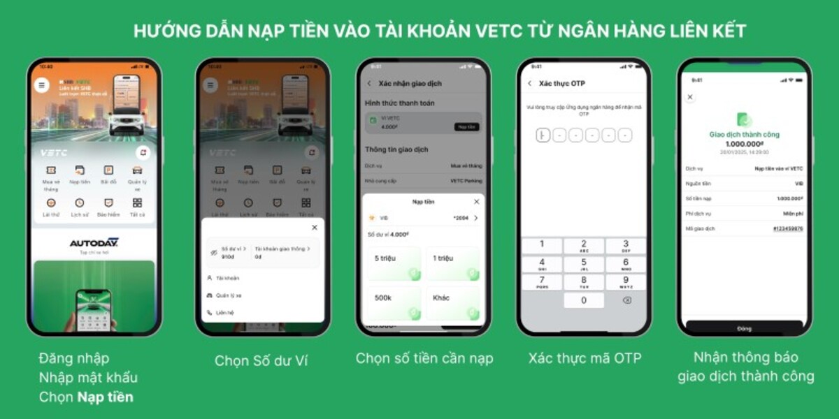 cac buoc huong dan dang ky tai khoan moi vetc Các bước hướng dẫn đăng ký tài khoản mới VETC